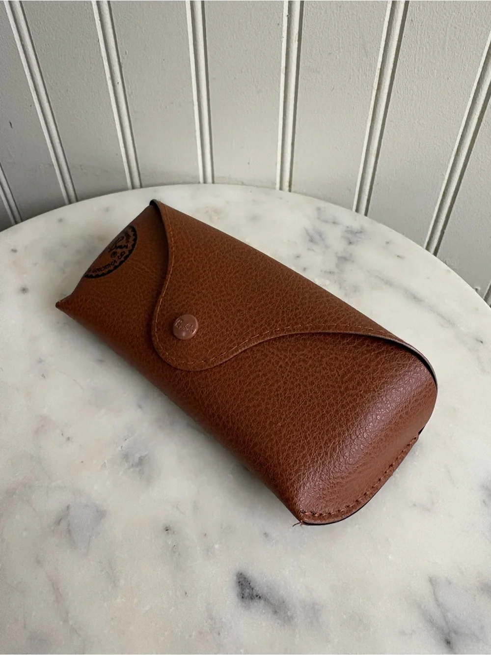 Ray-Ban Brown Leather Sunglasses Case EXCELLENT CONDITION Designer Travel Sporty